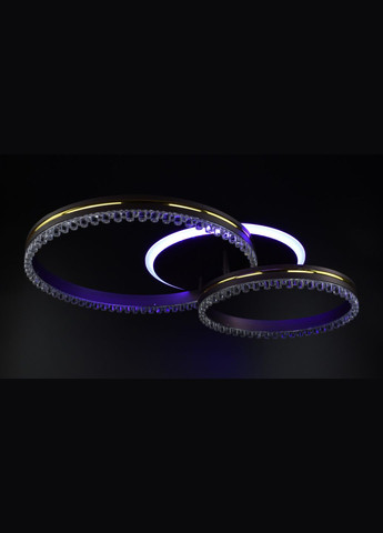 Люстра светодиодная потолочная LED светильник для квартиры на потолок лэд с пультом 26029 Коричневый 12х40х61 см. Sunnysky (364496281)