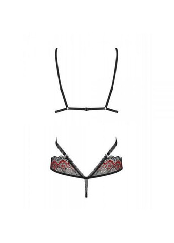 Боді Megies teddy black S/M Obsessive (303878604)