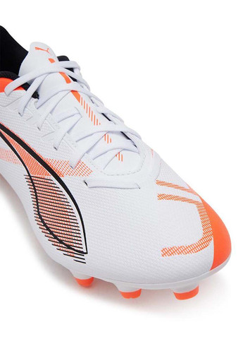 Бутси ULTRA 5 PLAY FG/AG Jr білий, помаранчевий Діт Puma (367598529)