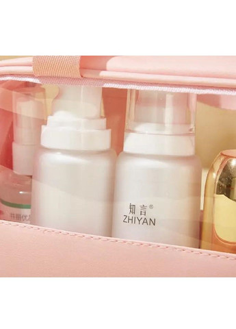 Косметичка органайзер сумка з ручками для зберігання косметики засобів особистої гігієни 26х16х9 см (476817-Prob) Рожева Unbranded (291398592)