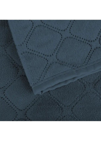 Велюровое евро покрывало 220*240 см гипоаллергенное Синее (47030220240) ТЕП (369798737)