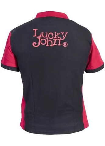 Комбінована футболка ucky john червоний/чорний Lucky John