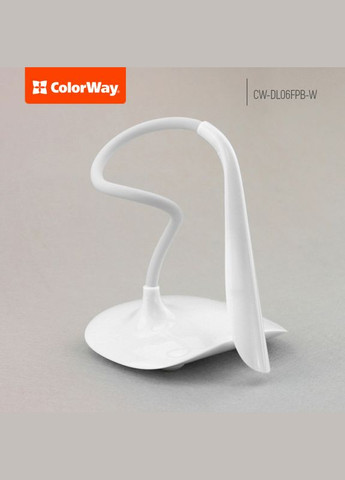 Настольная LED лампа Portable & Flexible со встроенным аккумулятором White white (CWDL06FPB-W) Colorway (294978824)