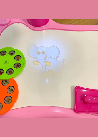 Дитячий проектор для малювання з музикою, 24 картинки, 12 фломастерів, 2 кольори Limo Toy (339100886)