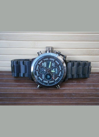Годинник чоловічий спортивний Mílitary 3003C Metall All Black AMST (319814447)