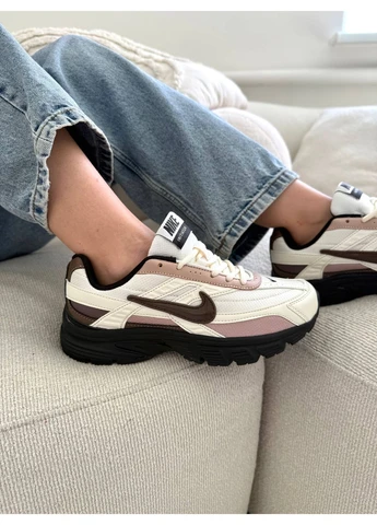 КРОСІВКИ ЖІНОЧІ NIKE INITIATOR WHITE BLACK BROWN НАЙК ІНІТІАТОР БІЛІ No Brand білі демісезони (392031946)
