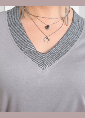 Серое платье 14450-2 Alenka Plus