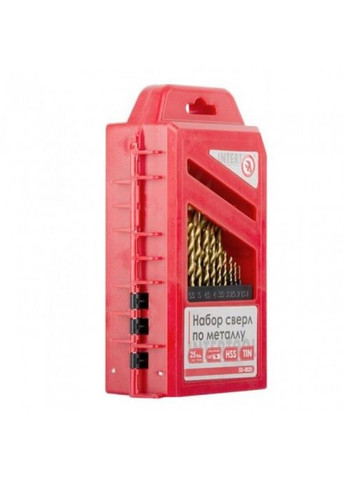 Набір свердел для металу HSS 25 шт SD-0025 Intertool (335834695)