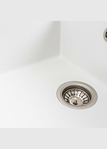 Кухонна мийка гранітна матова 7050 CASCADA білосніжний Platinum (342069286)