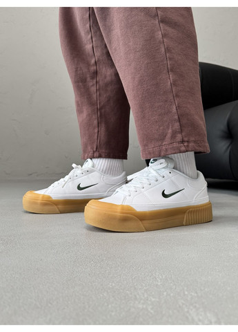 КРОСІВКИ ЖІНОЧІ NIKE COURT LEGACY LIFT WHITE / GYM НАЙК КОУРТ ЛЕГАСІ No Brand білі демісезони (368647105)