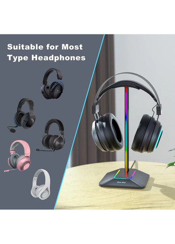 Підставка для ігрових навушників Z8 з RGB підсвічуванням New Bee (316509889)