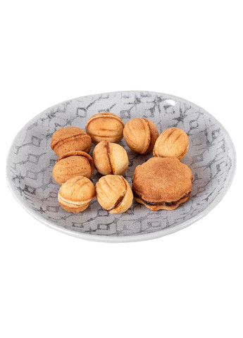 Орешница большая форма для выпечки орешков на плите с антипригарным /тефлоновым покрытием (23 ореха) + цветок Ласунка (290840763)