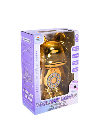 Інтерактивний сейф-скарбничка ведмідь зі світлом і звуком, в асортименті - No Brand TZ-56A (371928785)