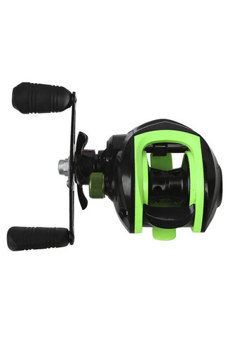 Катушка мультипликаторная AK 201 Black-Green Left 15 шт. Yumoshi (352012796)