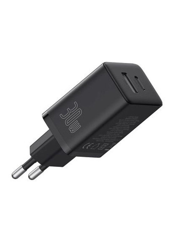 Зарядний пристрій (P10111404113-00) Baseus 1xUSB-C 30W + 1xUSB black (369880751)