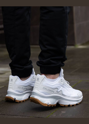 Белые всесезонные мужские кроссовки No Brand