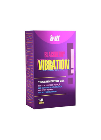 Жидкий вибратор Intt Vibration (15 мл) со вкусом ежевики Blackberry (367723681)