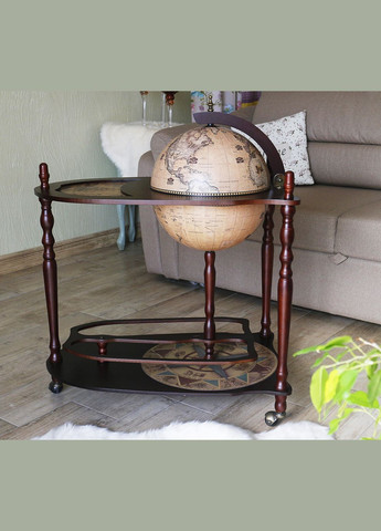 Глобус бар со столиком Зодиак кремовый сфера 33 см (33035N) Гранд Презент (282738184)