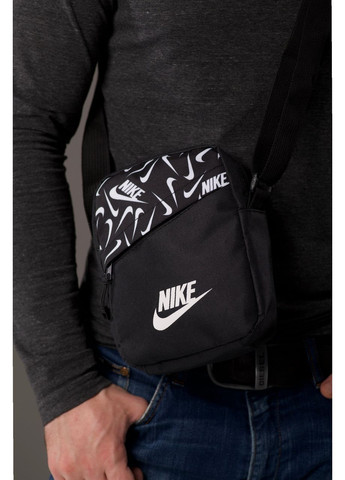 Чорна сумка чоловіча через плече - мінімалізм і зручність No Brand (365761987)