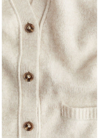 Жіночий кардіган оверсайз Н&М (57727) XS Світло-бежевий H&M (305026489)