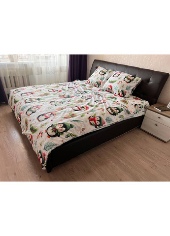 Двоспальний комплект постільної білизни Бязь Gold - Lux розмір 180х220 см Новорічний SOVA текстиль Оленятко (364963541)