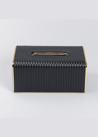 Салфетка из экокожи прямоугольная органайзер для салфеток на стол черный Yiwu (327093721)