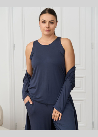 Темно-синя батальний комплект-трійка зі штанами Nicoletta