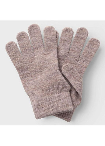 Детские вязаные демисезонные перчатки для девочек Кофейные (25091728) Name it (363188274)