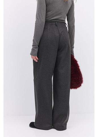 Женские теплые брюки-палаццо темно-серого цвета Arjen (364967540)