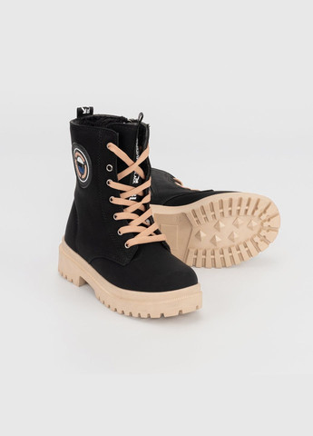 Черные ботинки для девочки 7255 черный (2000990061720d)(sn) shop (2000990061720) Twingo