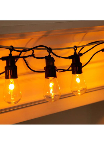 Ретро гирлянда уличная 10 LED лампочек 5 метров А60 (A-032785) Garlando (358933752)