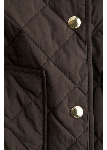 Темно-коричневая демисезонная стеганая куртка H&M