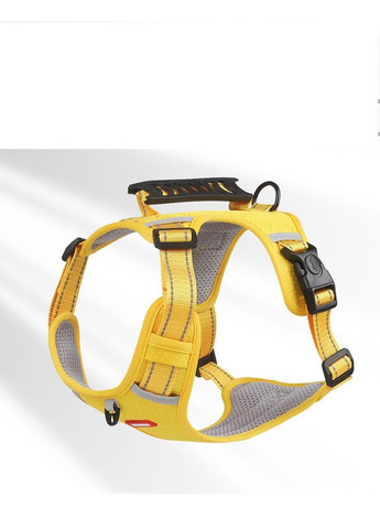 Нейлонова Шлейка для котів до 100 кг. Pet Style "DuoMM" Жовта L No Brand - (323234850)