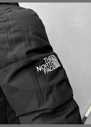 Черная куртка north black зима l North Face