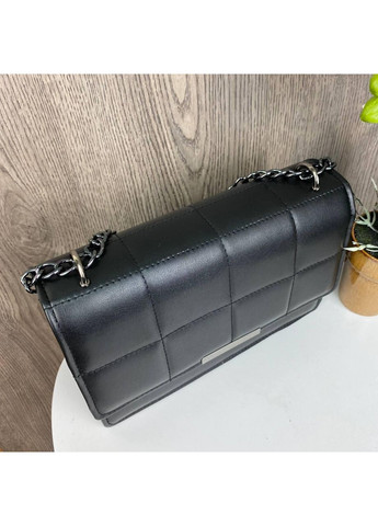 Женская мини сумочка клатч черная стеганная эко кожа ProDobro (363260124)