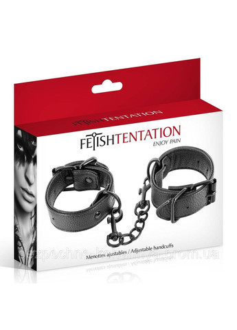 Наручники Adjustable Handcuffs, регулируемая, съемная цепочка с карабинами Fetish Tentation (371389862)