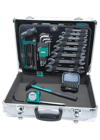 Великий набір інструментів для дому у валізі Mannesmann 108 шт. Якісний набір ключів для авто, у подарунок No Brand M29075SHE (345707501)