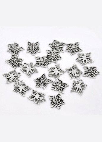 Підвіски Кулон метелик Античне срібло 15 мм x 12 мм 213847 Finding (316251228)