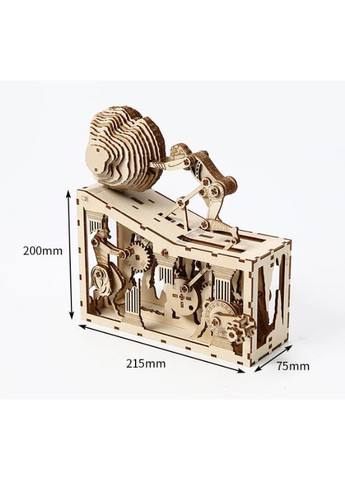 Конструктор 3D дерев'яний пазл модель Sisyphus Drive CK811 (314 деталей) No Brand (370662332)