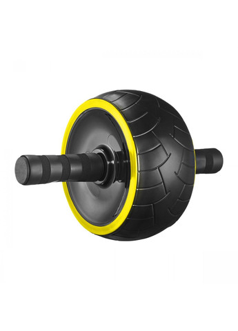 Ролик (гимнастическое колесо) для пресса Ab Wheel XL Black/Yellow (P-5907739314444) 4FIZJO (301842087)
