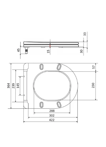 Сиденье для унитаза (Taurus 490) 422x360x30 мм, White, с микролифтом, Slim Duroplast, Quick Release QTSC179W49383 Qtap (395710551)