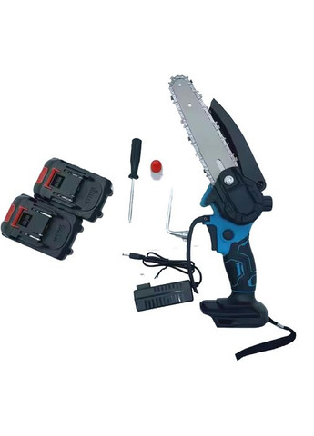 Аккумуляторная мини-пила 8 дюймов цепная пила для обрезки деревьев веткорез для сада с 2 аккумуляторами и кейсом (KS373) No Brand (361385293)