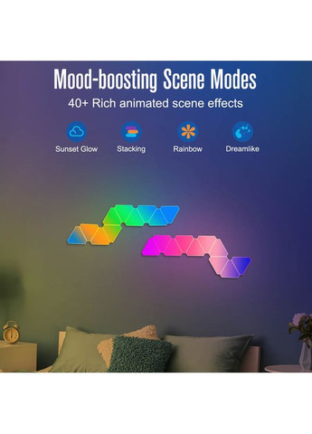 Настенный светильник Smart Triangular Quantum Light SAL-012B Bluetooth USB interface with app 10pcs Epik (369668293)