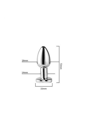 Стальная cветящаяся смарт анальная пробка Equinox USB с Д/У - 7,2*2,8 см – Анальные игрушки Magic Motion (370611768)
