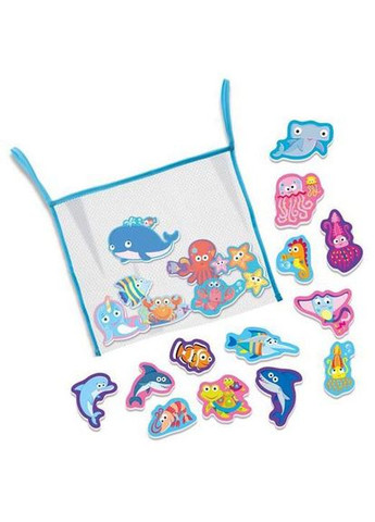 Набір наклейок для ванної Морське життя Bubblie Duckie 00-04745 Іграшки для ванної купання 4M (297331281)