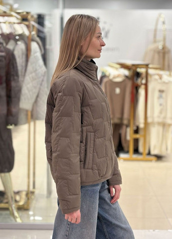 Бронзовая демисезонная женская куртка light blue CHANEVIA