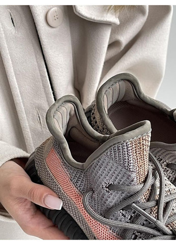 Сірі Осінні кросівки чоловічі adidas yeezy boost 350 v2 ash stone адідас ізі буст No Brand