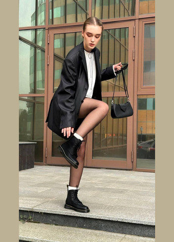 Черевики жіночі демісезонні чорні натуральна шкіра Seven Черевики демісезонні (327880844)