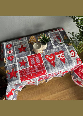 Скатерть Красный огонек рогожка 150 х 180 см Красная No Brand (302815280)