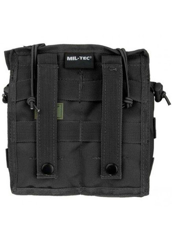 Тактична Сумка/ Підсумок для 2-х Магазинів Open Top Чорний 13497002 Mil-Tec (305743223)
